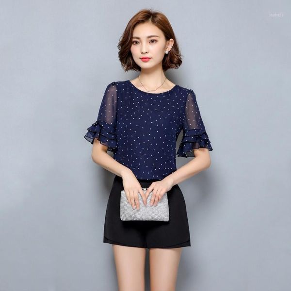 elegant women blouses summer 2019 short-sleeved blouse chiffon polka dot shirt ladies shirts plus size fomal party clothing 1, White
elegant women blouses summer 2019 short-sleeved blouse chiffon polka dot shirt ladies shirts plus size fomal party clothing 1, White