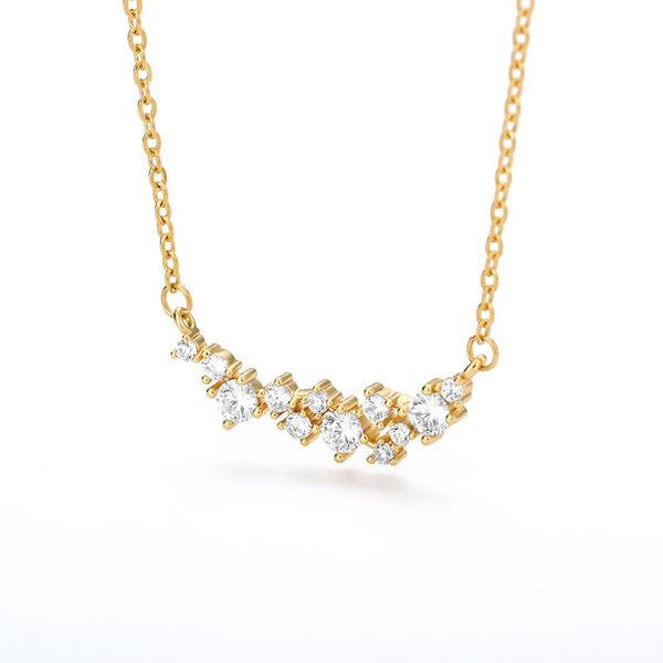 clavicle chain luxury crystal cz necklace for women girl shine cubic zircon necklace choker birthday gift wedding jewelry, Silver
clavicle chain luxury crystal cz necklace for women girl shine cubic zircon necklace choker birthday gift wedding jewelry, Silver