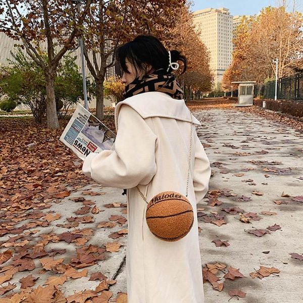 women pu leather basketball shaped shoulder crossbody bag lady plush tote satche m68c
women pu leather basketball shaped shoulder crossbody bag lady plush tote satche m68c