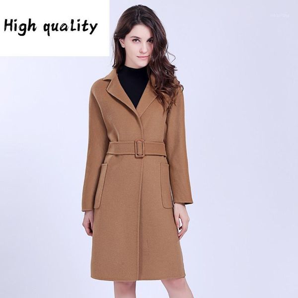 coat wool fashion women long slim female autumn winter jacket with belt women's coats abrigos mujer invierno 2020 h11321, Black
coat wool fashion women long slim female autumn winter jacket with belt women's coats abrigos mujer invierno 2020 h11321, Black