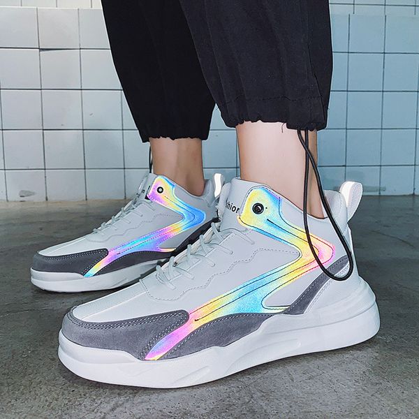 men's autumn and winter fashion 2020 new color change breathable daddy high trend small white shoes sports casual c1212, Black;white
men's autumn and winter fashion 2020 new color change breathable daddy high trend small white shoes sports casual c1212, Black;white