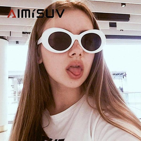 sunglasses aimisuv kurt cobai style oval fashion women vintage retro round frame white sun glasses hip hop eyewear uv400, White;black
sunglasses aimisuv kurt cobai style oval fashion women vintage retro round frame white sun glasses hip hop eyewear uv400, White;black