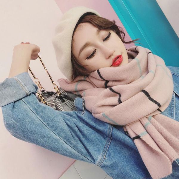 2020 new arrival couple outdoor soft fresh scarf winter thick temperament comfortable shawl warm girls simple scarf, Blue;gray
2020 new arrival couple outdoor soft fresh scarf winter thick temperament comfortable shawl warm girls simple scarf, Blue;gray