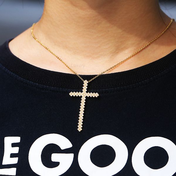 necklace fashion design pendant luxury jewelry popular net red trend cross 18k gold plated brass zircon for women, Silver
necklace fashion design pendant luxury jewelry popular net red trend cross 18k gold plated brass zircon for women, Silver