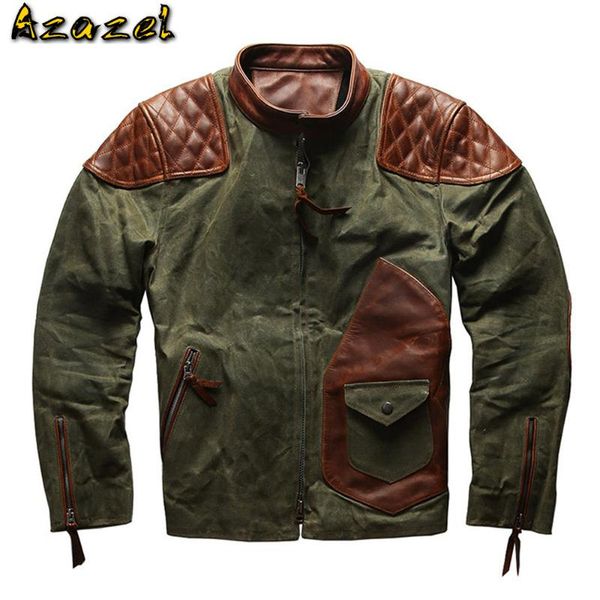 vintage fashion genuine leather jacket coat for men motorcycle cowhide jacket european and american style mens streetwear xxxl, Black 
vintage fashion genuine leather jacket coat for men motorcycle cowhide jacket european and american style mens streetwear xxxl, Black