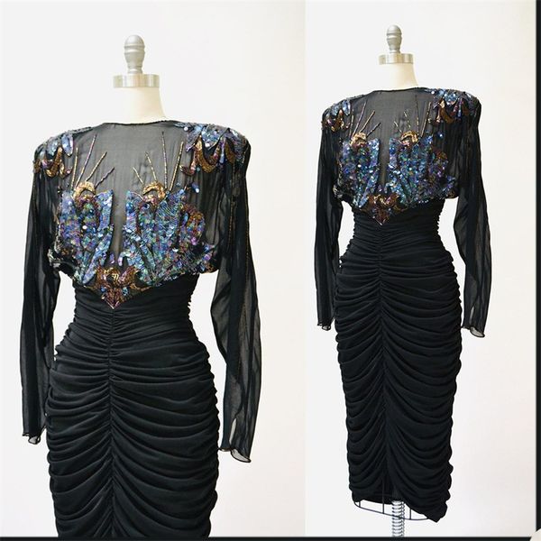 black long sleeves evening dresses glitter sequins ruffles chiffon sheath mermaid prom dresses custom made long sleeves formal pageant gown, Black;red
black long sleeves evening dresses glitter sequins ruffles chiffon sheath mermaid prom dresses custom made long sleeves formal pageant gown, Black;red