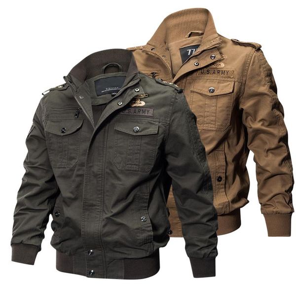 men's jackets 2021 autumn winter tactical jacket men plus size 5xl 6xl cotton bomber cargo flight outwear army, Black;brown
men's jackets 2021 autumn winter tactical jacket men plus size 5xl 6xl cotton bomber cargo flight outwear army, Black;brown