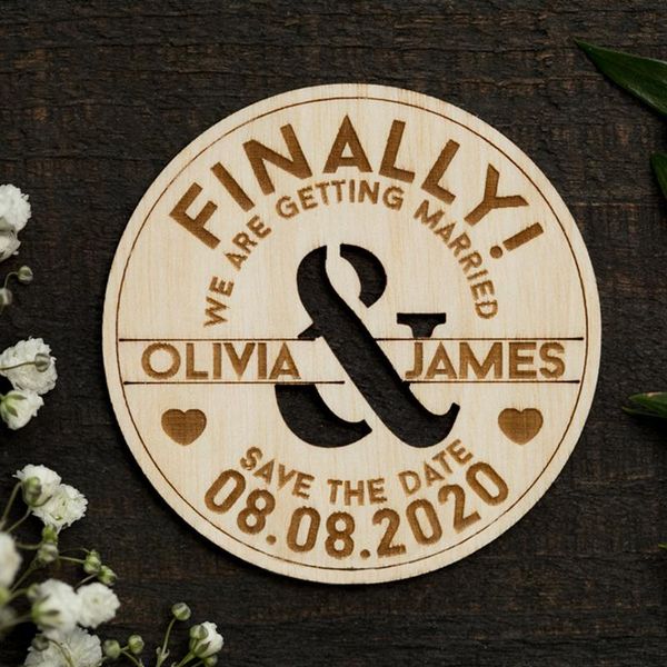 finally save the date magnet, we are getting married, unique wooden save the dates, laser cut wood magnets party favors gifts
finally save the date magnet, we are getting married, unique wooden save the dates, laser cut wood magnets party favors gifts