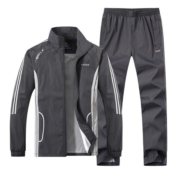 men sets casual new autumn men's sportswear tracksuit zipper jackets+sweatpants 2 piece set male slim fit sporting suit outwear, Gray
men sets casual new autumn men's sportswear tracksuit zipper jackets+sweatpants 2 piece set male slim fit sporting suit outwear, Gray