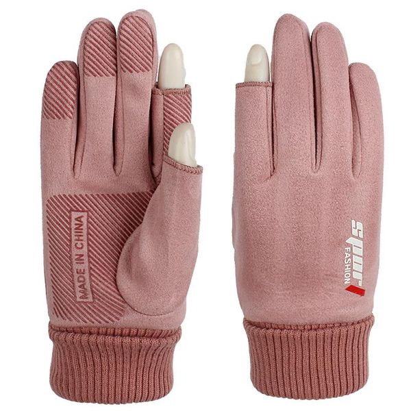 five fingers gloves leaky two-finger women autumn and winter plus velvet warmth suede riding mountaineering windproof non-slip sports, Blue;gray
five fingers gloves leaky two-finger women autumn and winter plus velvet warmth suede riding mountaineering windproof non-slip sports, Blue;gray