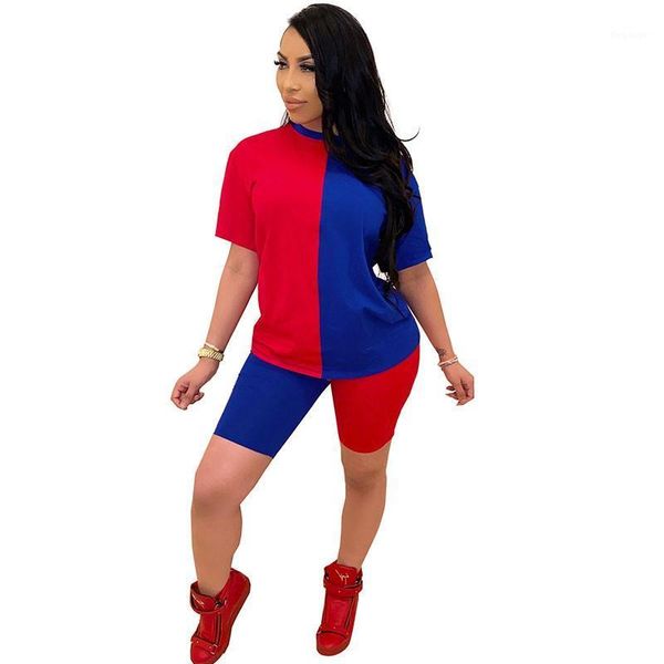 color block splice two piece set summer clothes for women tracksuit t-shirt shorts 2 pcs outfits matching sets lounge wear1, Gray
color block splice two piece set summer clothes for women tracksuit t-shirt shorts 2 pcs outfits matching sets lounge wear1, Gray