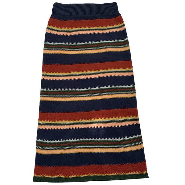 korean style rainbow striped winter elastic high waist slim thick bag hip knitted skirt, Black
korean style rainbow striped winter elastic high waist slim thick bag hip knitted skirt, Black