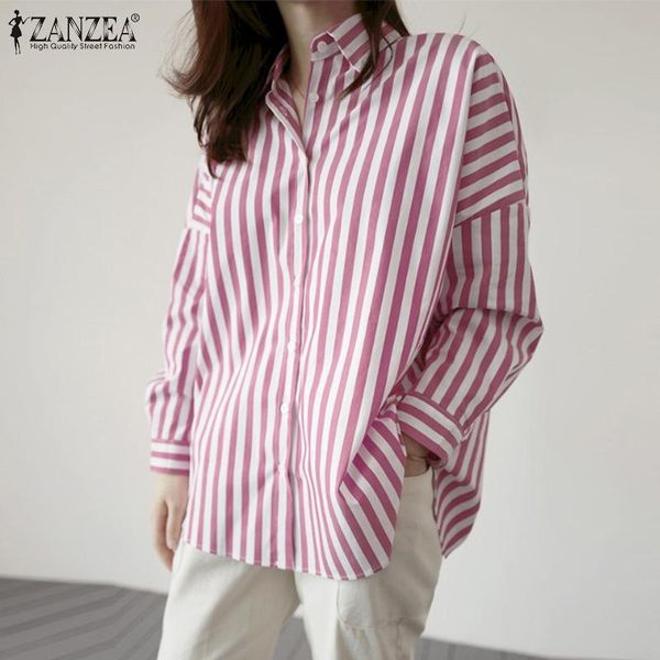 fashion women long sleeve striped shirt zanzea autumn lapel neck buttons down blouse female tunic chemise casual blusas 5xl7, White
fashion women long sleeve striped shirt zanzea autumn lapel neck buttons down blouse female tunic chemise casual blusas 5xl7, White