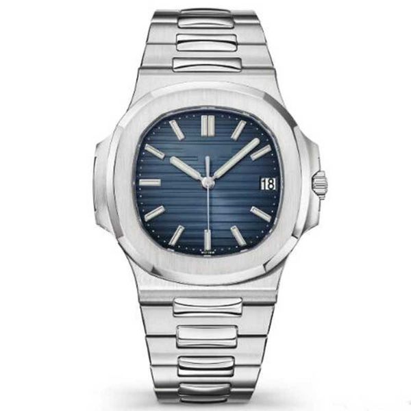 u1 factory nautilus automatic mechanical men watch blue dial sapphire stainless steel 5711 glass back men's wristwatches, Slivery;brown
u1 factory nautilus automatic mechanical men watch blue dial sapphire stainless steel 5711 glass back men's wristwatches, Slivery;brown