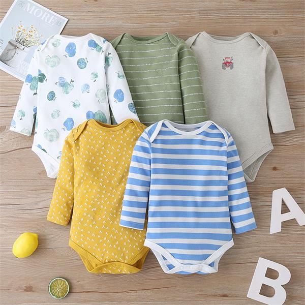 2021 spring summer new baby bodysuits cotton 5-piece clothes boys and girls cartoon floral stripe dot long sleeve romper e597, Blue
2021 spring summer new baby bodysuits cotton 5-piece clothes boys and girls cartoon floral stripe dot long sleeve romper e597, Blue