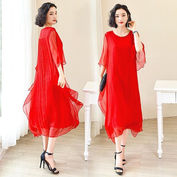 casual dresses in long silk dress the summer of 2021 mother beach mulberry factory direct sale1, Black;gray
casual dresses in long silk dress the summer of 2021 mother beach mulberry factory direct sale1, Black;gray