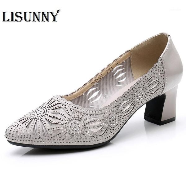 dress shoes lisunny 2021 summer fashion hollow out genuine leather pumps women med heels square heel mesh ladies office crystal1, Black
dress shoes lisunny 2021 summer fashion hollow out genuine leather pumps women med heels square heel mesh ladies office crystal1, Black