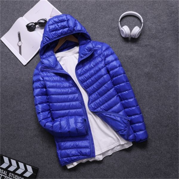 solid color jacket autumn hooded permanent collar white duck down men's thin warm light outward, Black
solid color jacket autumn hooded permanent collar white duck down men's thin warm light outward, Black