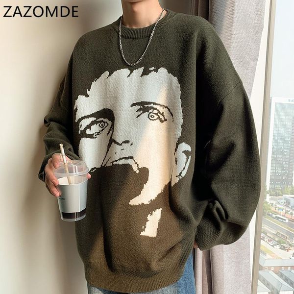 men's sweaters zazomde 2021 harajuku streetwear sweater men figure face print crewnecks shirts oversize korean clothes autumn hip hop, White;black
men's sweaters zazomde 2021 harajuku streetwear sweater men figure face print crewnecks shirts oversize korean clothes autumn hip hop, White;black