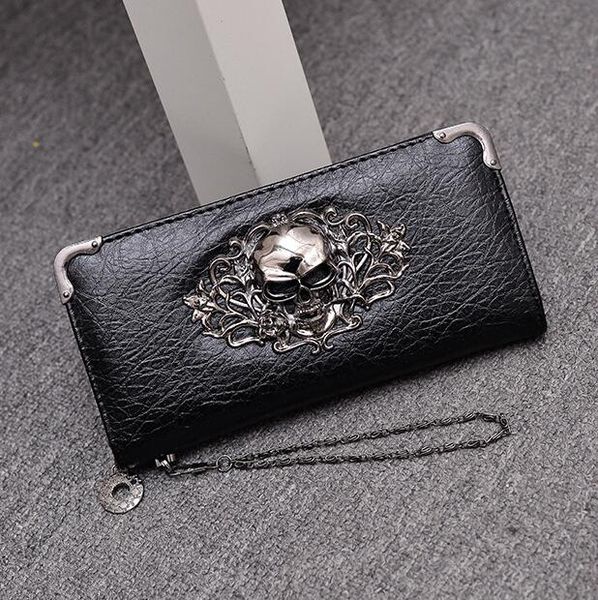 women handbag street trend punk long wallet personalized rivet men and women wallets casual chain decorative leather wrist long wallet, Red;black
women handbag street trend punk long wallet personalized rivet men and women wallets casual chain decorative leather wrist long wallet, Red;black