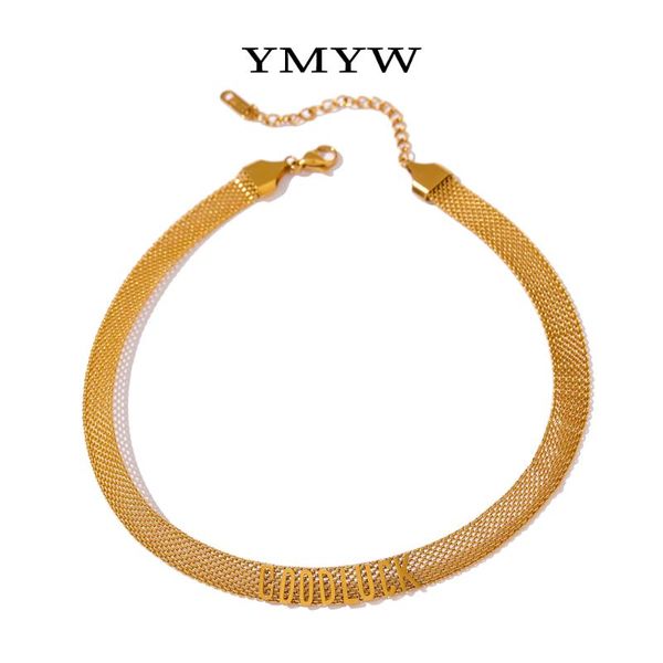 chokers ymyw good luck choker necklace stainless steel gold quality width women fashion jewelry real plated, Golden;silver
chokers ymyw good luck choker necklace stainless steel gold quality width women fashion jewelry real plated, Golden;silver