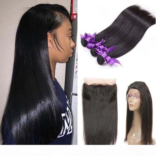 brazilian virgin hair weave straight hair 360 lace frontal with 3 bundles 100% unprocessed brazilian virgin human hair extensions deals, Black
brazilian virgin hair weave straight hair 360 lace frontal with 3 bundles 100% unprocessed brazilian virgin human hair extensions deals, Black