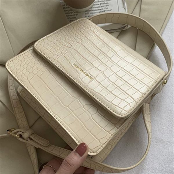 shoulder bags crocodile pattern square bag for women's high-quality pu 2021 lady crossbody flap handbags solid color sac
shoulder bags crocodile pattern square bag for women's high-quality pu 2021 lady crossbody flap handbags solid color sac