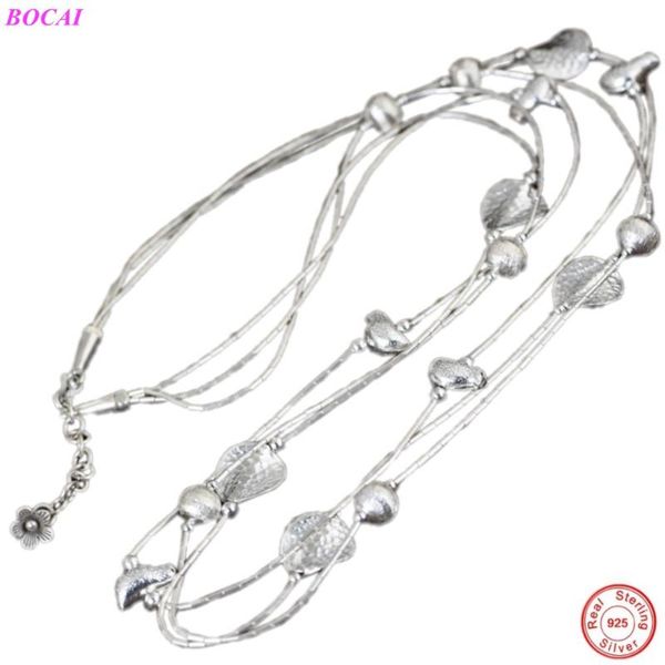 chains bocai s925 sterling silver necklace retro craft jewelry creative design temperament handmade thai
chains bocai s925 sterling silver necklace retro craft jewelry creative design temperament handmade thai