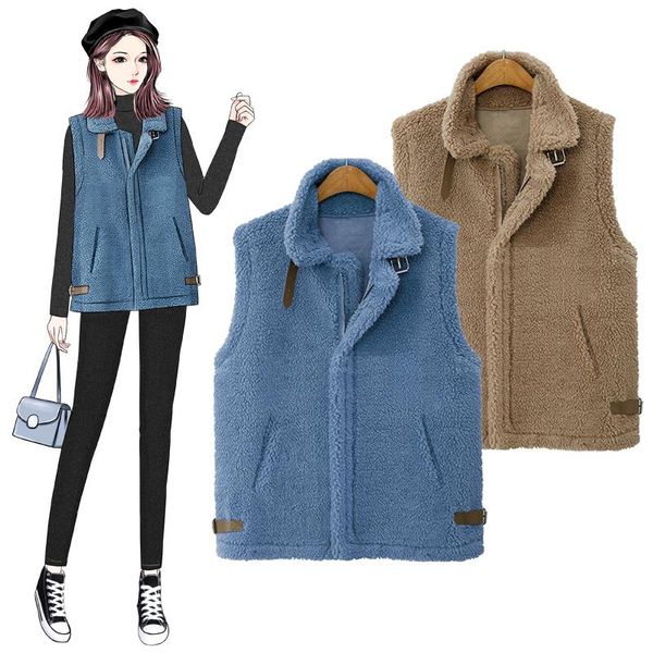 hodisytian women cashmere vest autumn winter jaqueta coat sleeveless jacket casual outerwear cardigans casaco female plus size, Black;white
hodisytian women cashmere vest autumn winter jaqueta coat sleeveless jacket casual outerwear cardigans casaco female plus size, Black;white