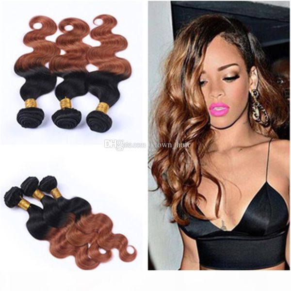 malaysian 9a ombre brown human hair bundles 3pcs lot dark root 1b 30 hair weaves 2 tone ombre body wave hair extensions, Black
malaysian 9a ombre brown human hair bundles 3pcs lot dark root 1b 30 hair weaves 2 tone ombre body wave hair extensions, Black