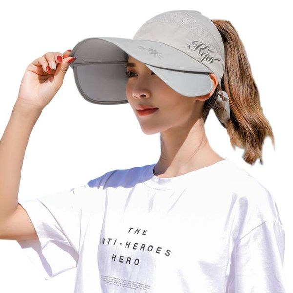 wide brim hats women retractable sun visor hat empty bowknot cycling baseball cap 28gd, Blue;gray
wide brim hats women retractable sun visor hat empty bowknot cycling baseball cap 28gd, Blue;gray