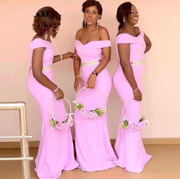 plus size mermaid bridesmaid dresses for african western weddings elegant off shoulder long maid of honor gowns formal wear p88, White;pink
plus size mermaid bridesmaid dresses for african western weddings elegant off shoulder long maid of honor gowns formal wear p88, White;pink