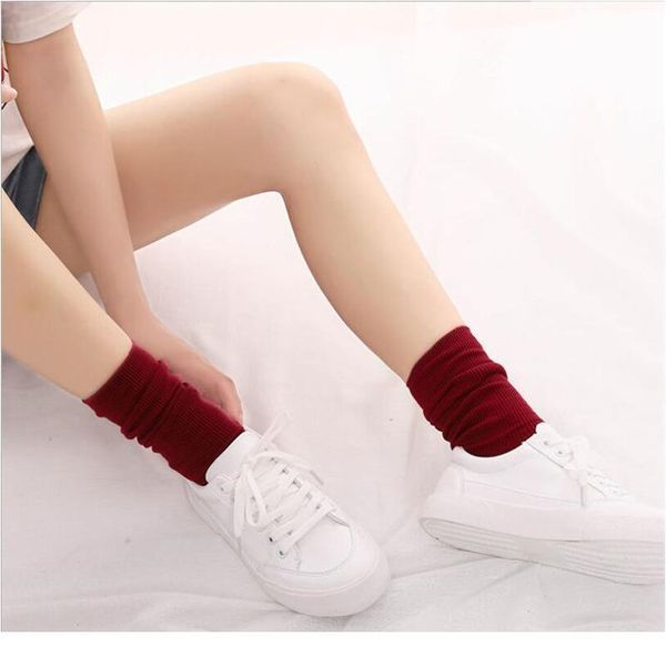 1 pair women's socks japanese autumn and winter lady's cotton socks solid color retro forest boots lo jllmks, Black
1 pair women's socks japanese autumn and winter lady's cotton socks solid color retro forest boots lo jllmks, Black