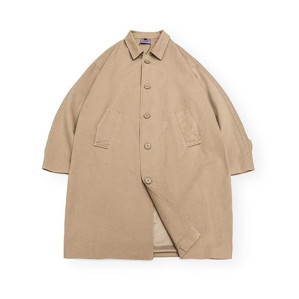 men's trench coats foundation solid color versatile in long loose windbreaker day department retro college style coat male, Tan;black
men's trench coats foundation solid color versatile in long loose windbreaker day department retro college style coat male, Tan;black