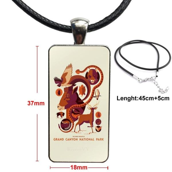 for stainless steel color glass cabochon with rectangle shaped pendant choker necklace yosemite national park poster, Silver
for stainless steel color glass cabochon with rectangle shaped pendant choker necklace yosemite national park poster, Silver