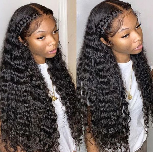 150% full natural lace front wigs human hair 22inch deep wave virgin wigs for black women water wavy closure frontal wig diva2, Black;brown
150% full natural lace front wigs human hair 22inch deep wave virgin wigs for black women water wavy closure frontal wig diva2, Black;brown
