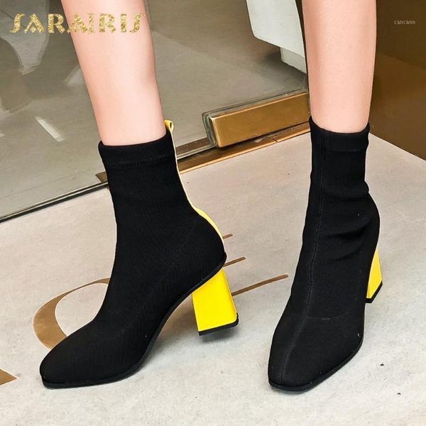 sarairis 2021 new design trendy fashion ins stretch boots women shoes high heels autumn classic mature booties ladies1, Black
sarairis 2021 new design trendy fashion ins stretch boots women shoes high heels autumn classic mature booties ladies1, Black