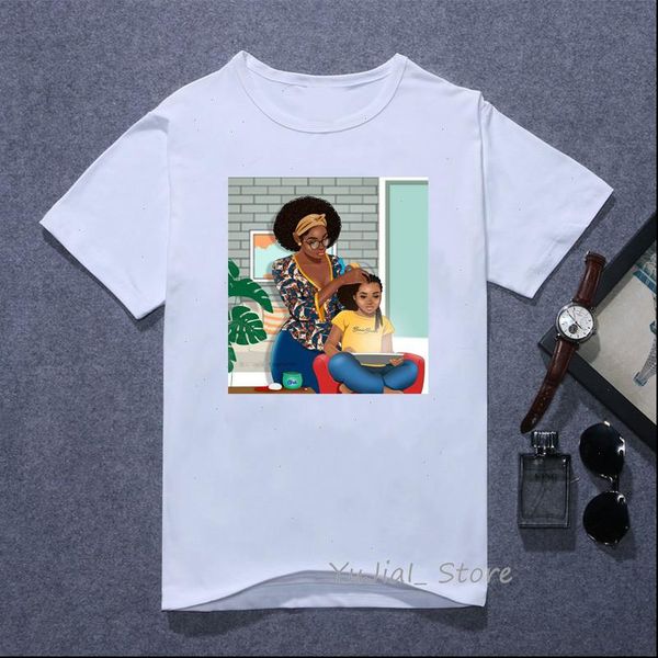 melanin shirt women black girl super mom tshirt femme mom and daughter print white vogue t shirt kawaii summer clothes
melanin shirt women black girl super mom tshirt femme mom and daughter print white vogue t shirt kawaii summer clothes