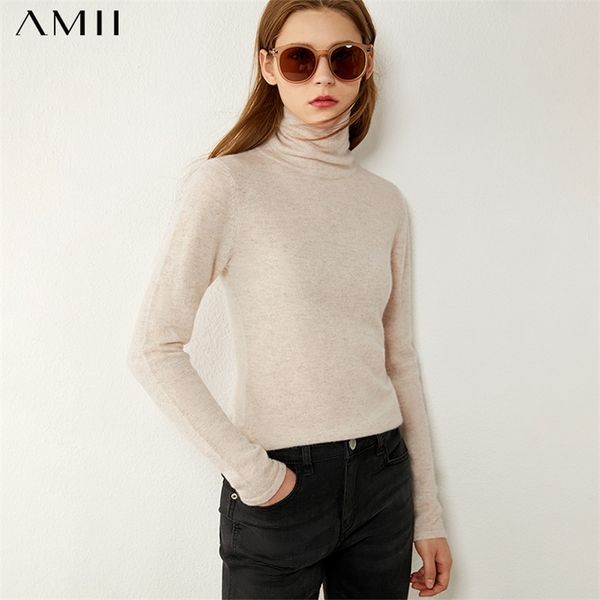 amii minimalism autumn winter fashion women's sweater causal solid cashmere women's turtleneck sweater pullover 1346 201223, White;black
amii minimalism autumn winter fashion women's sweater causal solid cashmere women's turtleneck sweater pullover 1346 201223, White;black