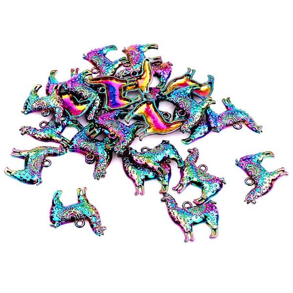5pcs/lot rainbow color zinc alloy animal alpaca pendant charms fit necklace halloween christmas pendant women's men jewelry jlllqb, Silver
5pcs/lot rainbow color zinc alloy animal alpaca pendant charms fit necklace halloween christmas pendant women's men jewelry jlllqb, Silver