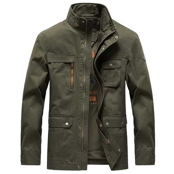 brand autumn winter military jacket men casual cargo multi-pocket bomber jackets coats male jaqueta masculina size m-3xl 201106, Black;brown
brand autumn winter military jacket men casual cargo multi-pocket bomber jackets coats male jaqueta masculina size m-3xl 201106, Black;brown