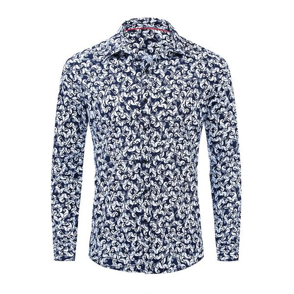 men's casual shirts european size 2021 summer fashion printed shirt men long sleeve button down male hawaiian 100% cotton 185, White;black
men's casual shirts european size 2021 summer fashion printed shirt men long sleeve button down male hawaiian 100% cotton 185, White;black