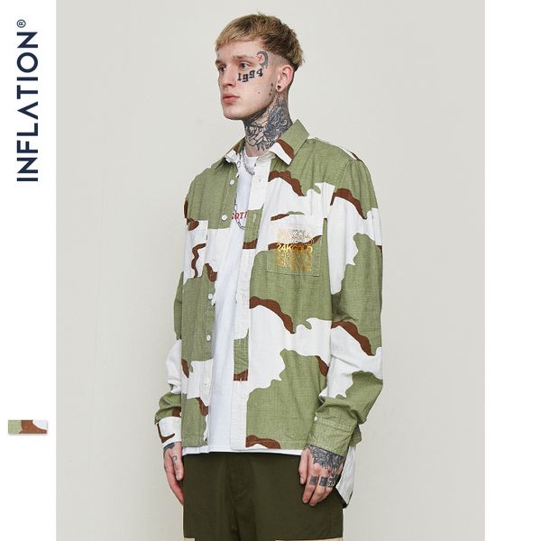 inf men's clothing | 2019 spring high street camouflage short long loose tide brand men's lapel check shirt, White;black
inf men's clothing | 2019 spring high street camouflage short long loose tide brand men's lapel check shirt, White;black