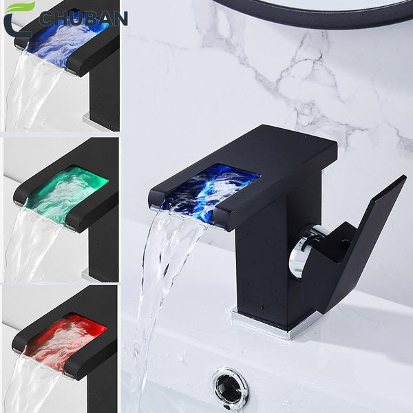 bathroom sink faucets chuban waterfall glows led black basin faucet bath vanity tap cold water temperature control single handle c95
bathroom sink faucets chuban waterfall glows led black basin faucet bath vanity tap cold water temperature control single handle c95