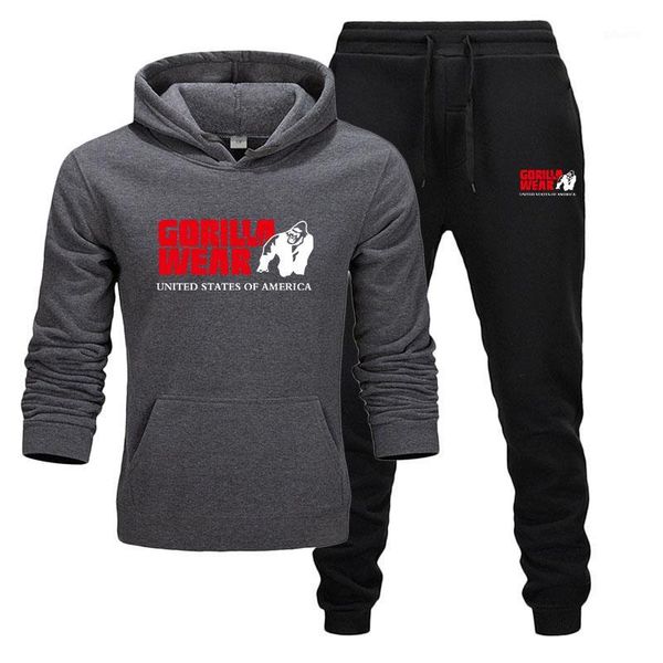 2020 fashion track and field sportswear gorilla wear sportswear two-piece cotton hoodie + pants1, Gray
2020 fashion track and field sportswear gorilla wear sportswear two-piece cotton hoodie + pants1, Gray