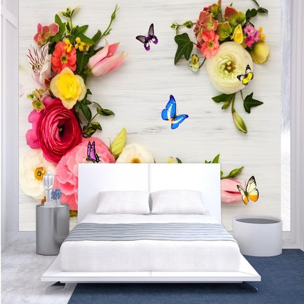 wallpapers custom mural fresh floral butterfly tv backdrop coffee house living room bathroom wallpaper home decoration
wallpapers custom mural fresh floral butterfly tv backdrop coffee house living room bathroom wallpaper home decoration