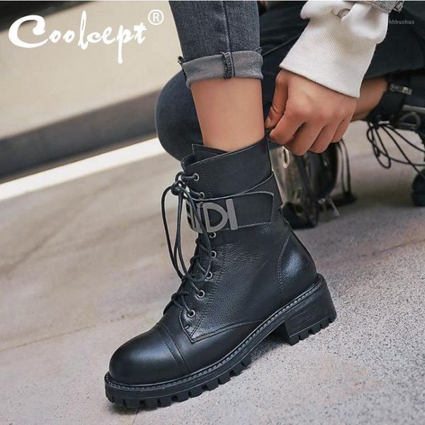 boots coolcept casual women ankle real genuine leather fashion shoes zipper fall winter gothic size 34-421, Black
boots coolcept casual women ankle real genuine leather fashion shoes zipper fall winter gothic size 34-421, Black
