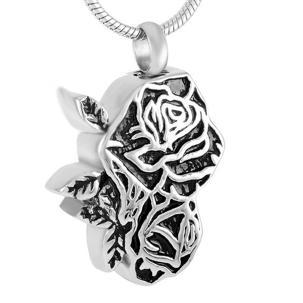 ijd9334 never fade stainless steel rose flower cremation jewelry necklace hold ashes memorial urn keepsake pendant for women, Silver
ijd9334 never fade stainless steel rose flower cremation jewelry necklace hold ashes memorial urn keepsake pendant for women, Silver