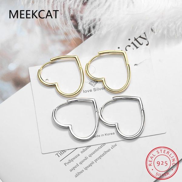 hoop & huggie meekcat simple 925 sterling silver heart earrings for women party jewelry gifts minimalist earring female accessory, Golden;silver
hoop & huggie meekcat simple 925 sterling silver heart earrings for women party jewelry gifts minimalist earring female accessory, Golden;silver