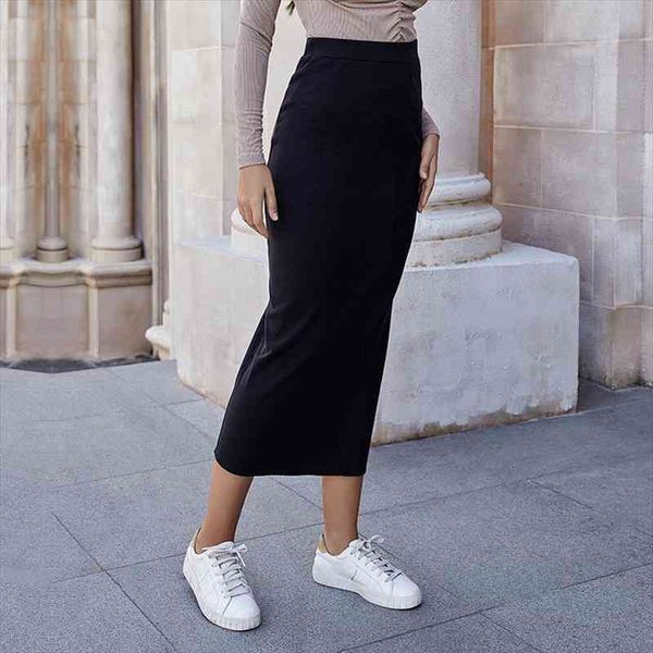 fashion women long solid black pencil skirt winter elastic high waist office lady bodycon slim knitted casual skirts
fashion women long solid black pencil skirt winter elastic high waist office lady bodycon slim knitted casual skirts